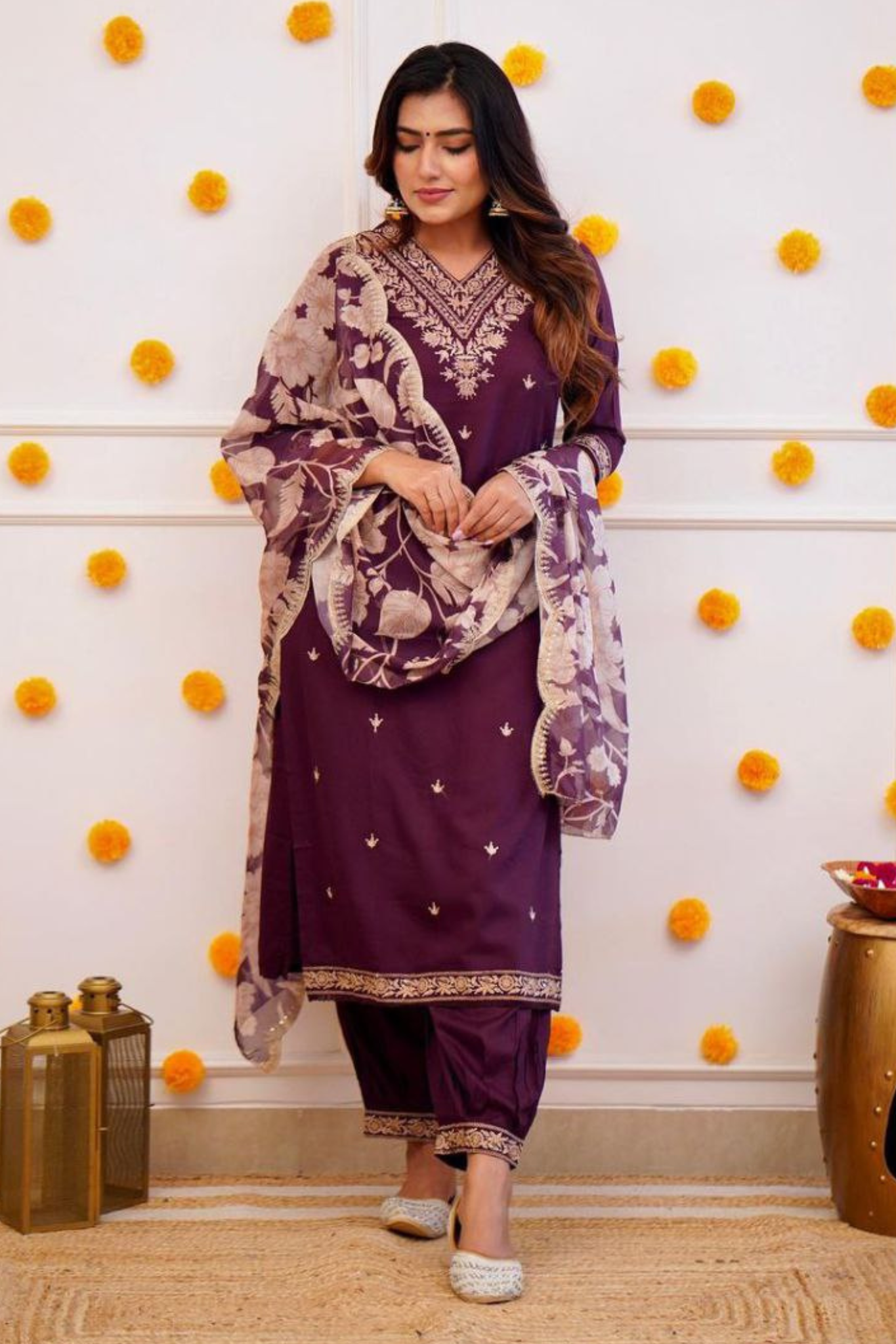 Exclusive Festive Wear Heavy Rayon kurta with Pant & Organza Dupatta Set